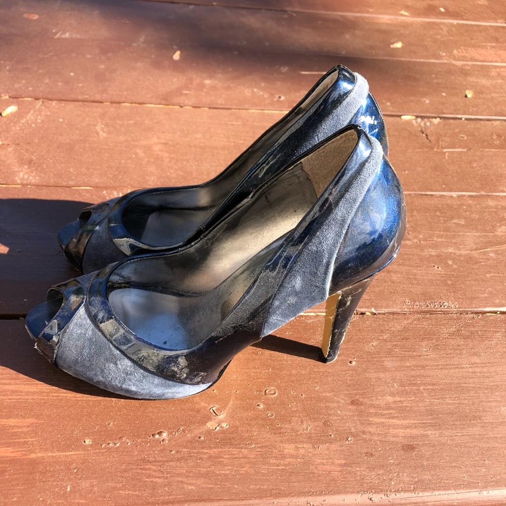 Nine West blue heels